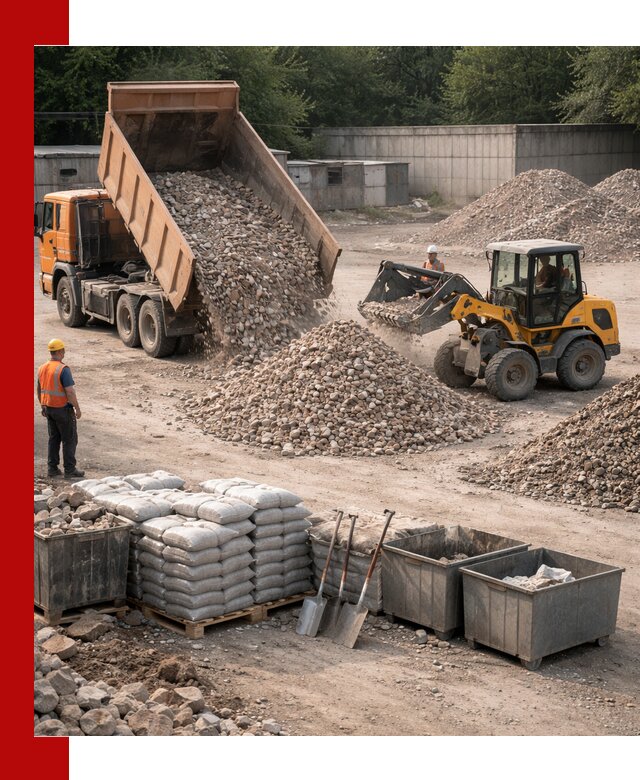 Вторичные материалы для отсыпки в Старом Осколе — поставка и доставка