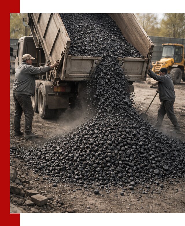 Доставка угля семечка самосвалами в Старом Осколе