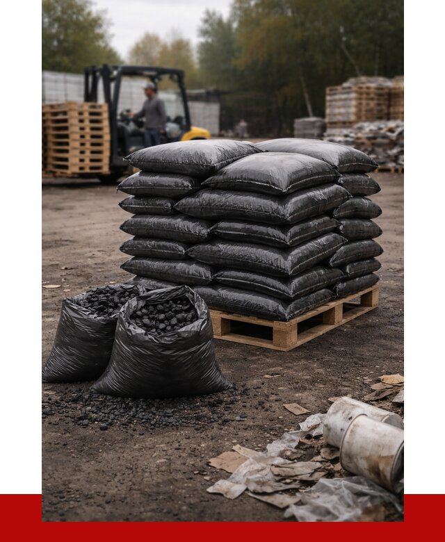 Купить уголь в мешках с доставкой в Старом Осколе от 7588 р. | ПРОНЕРУДСрк