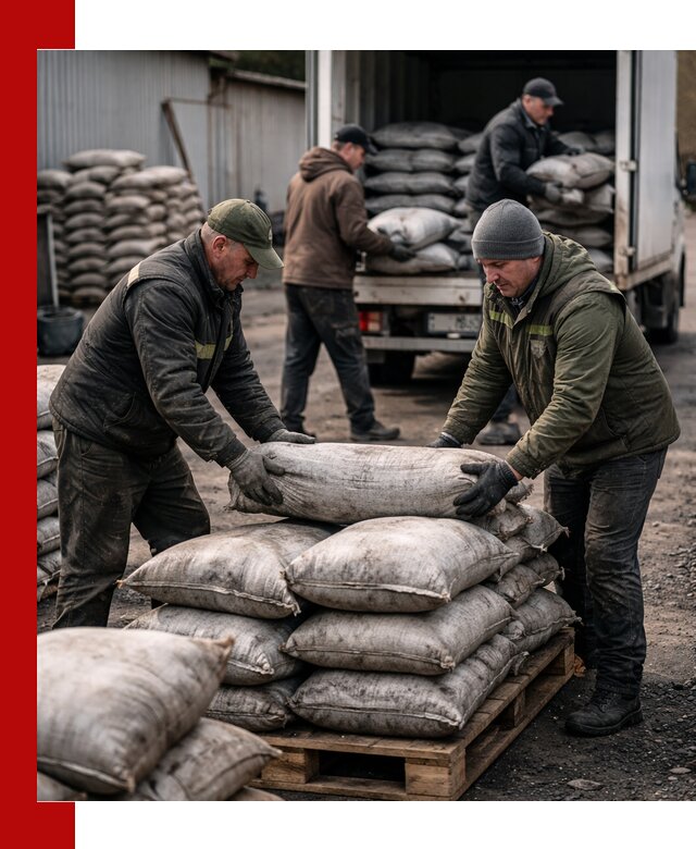 Доставка угля в мешках по выгодным ценам в Старом Осколе