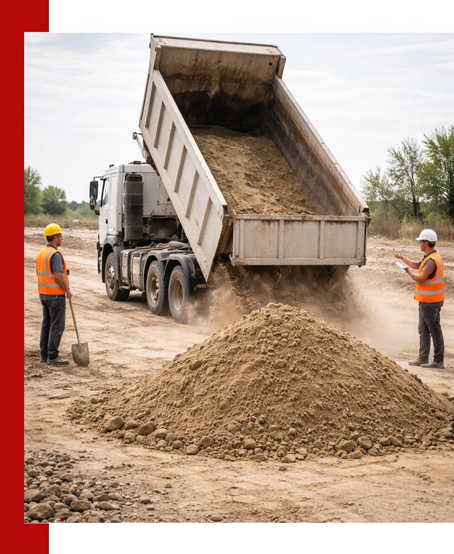 Доставка самосвалом 15 кубов в Старом Осколе за город и по городу