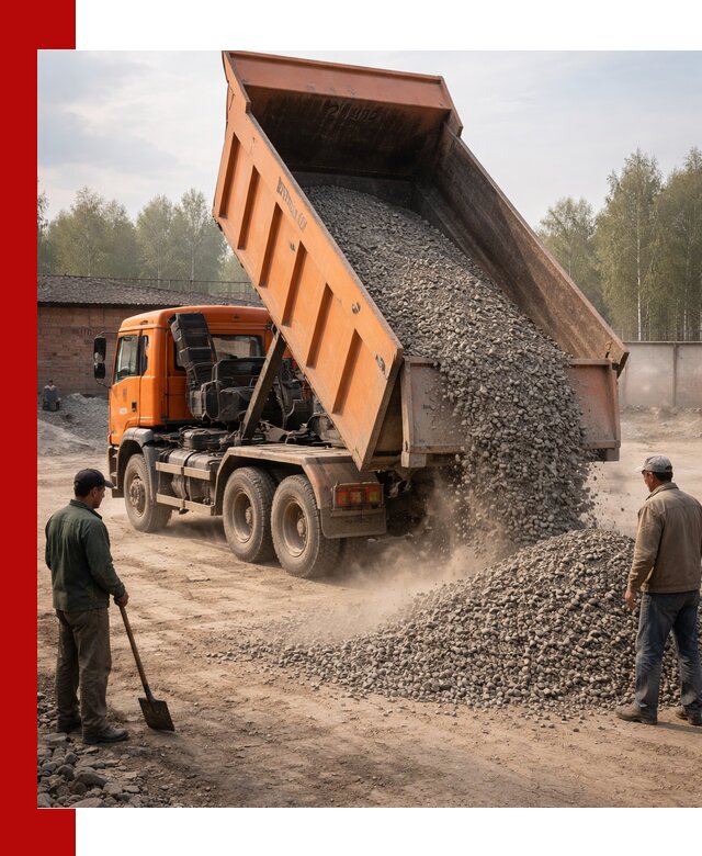 Доставка самосвалом 20 м3 в Старом Осколе быстро и надежно