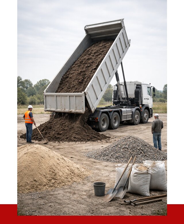 Доставка самосвалом 30 кубов в Старом Осколе от 8599 р. | ПРОНЕРУДСрк