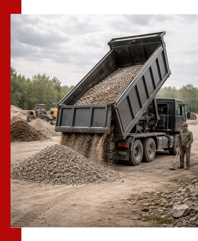 Доставка самосвалом 30 м3 по выгодным ценам в Старом Осколе