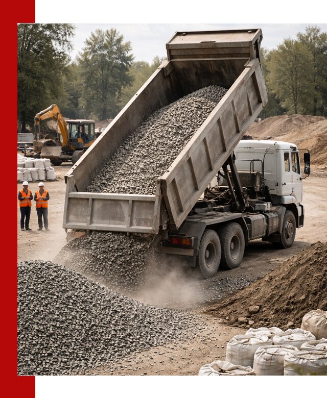 Аренда самосвала в Старом Осколе для доставки сыпучих и нерудных материалов