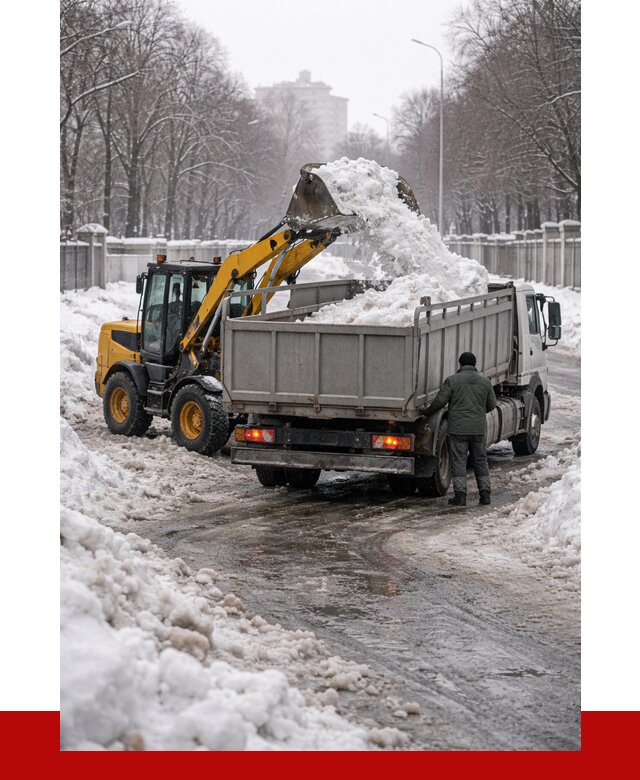 Вывоз снега с погрузкой в Старом Осколе от 3541 р. ПРОНЕРУДСрк