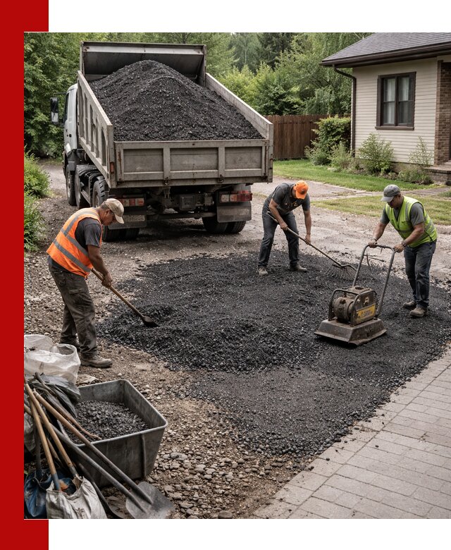 Асфальтовая крошка для двора с доставкой в Старом Осколе